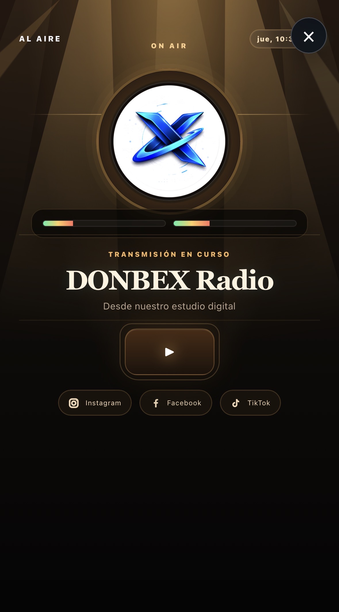 Ejemplo Stage de Radio App